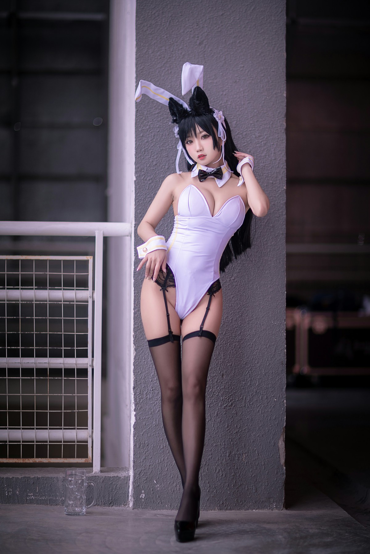 [Cosplay]鬼畜瑶在不在 – 黑丝兔女郎 – COSPLAY