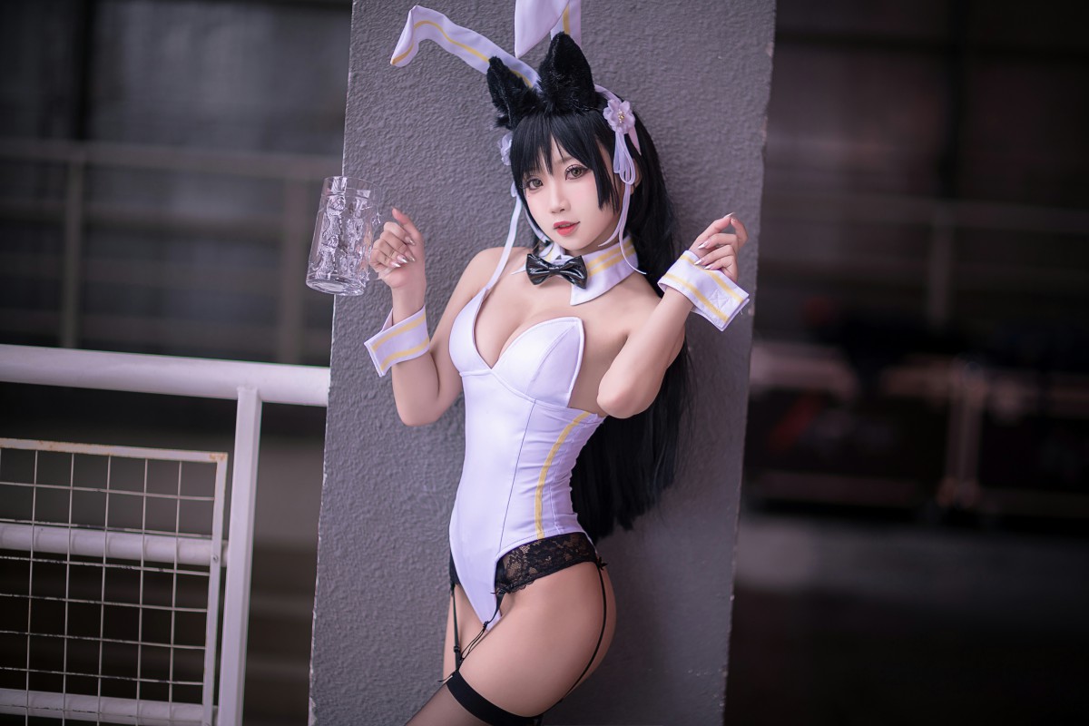 [Cosplay]鬼畜瑶在不在 – 黑丝兔女郎 – COSPLAY