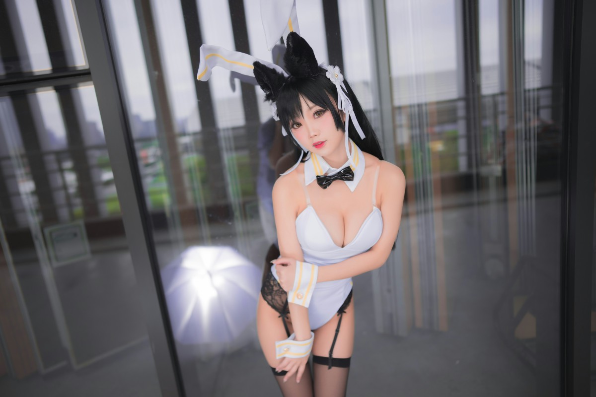 [Cosplay]鬼畜瑶在不在 – 黑丝兔女郎 – COSPLAY