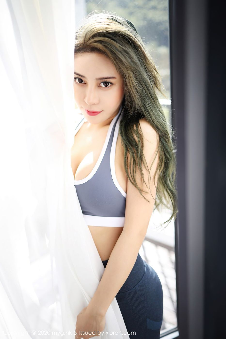 秀人网美女模特monika九月运动内衣魔鬼般惹火身材性感写真-御萝部落