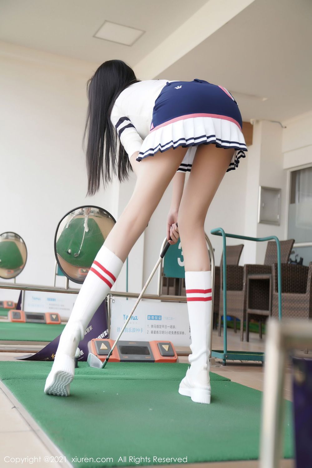 秀人网美女模特葛征Model高尔夫女郎制服系列江浙沪旅拍-御萝部落