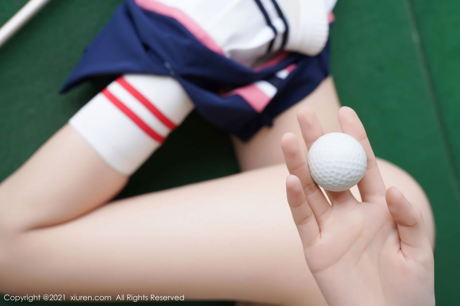 秀人网美女模特葛征Model高尔夫女郎制服系列江浙沪旅拍-御萝部落