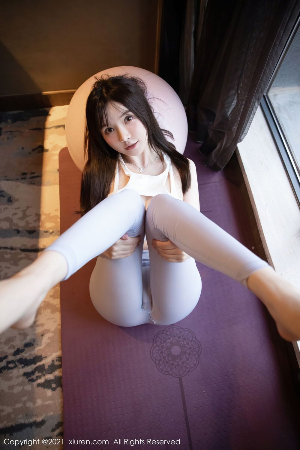 秀人网美女模特糯美子Mini健身房紧身运动内衣系列诱人写真-御萝部落