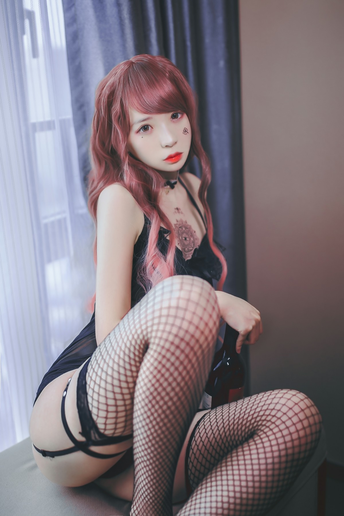 疯猫ss -黑色吊带袜 – COSPLAY