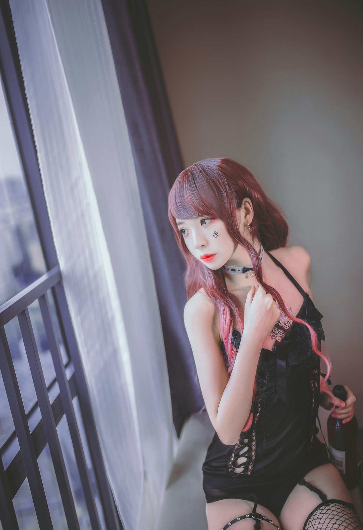 疯猫ss -黑色吊带袜 – COSPLAY