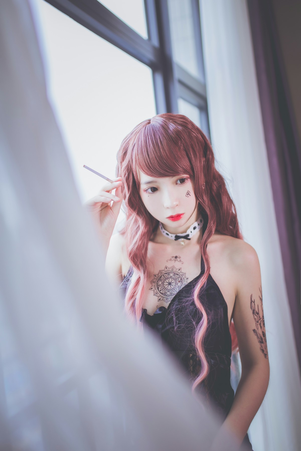 疯猫ss -黑色吊带袜 – COSPLAY