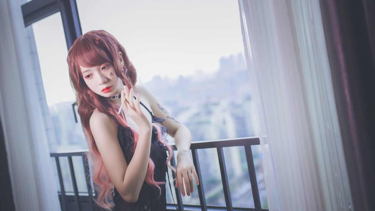 疯猫ss -黑色吊带袜 – COSPLAY