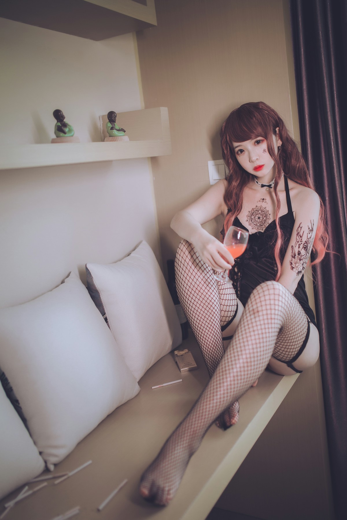 疯猫ss -黑色吊带袜 – COSPLAY