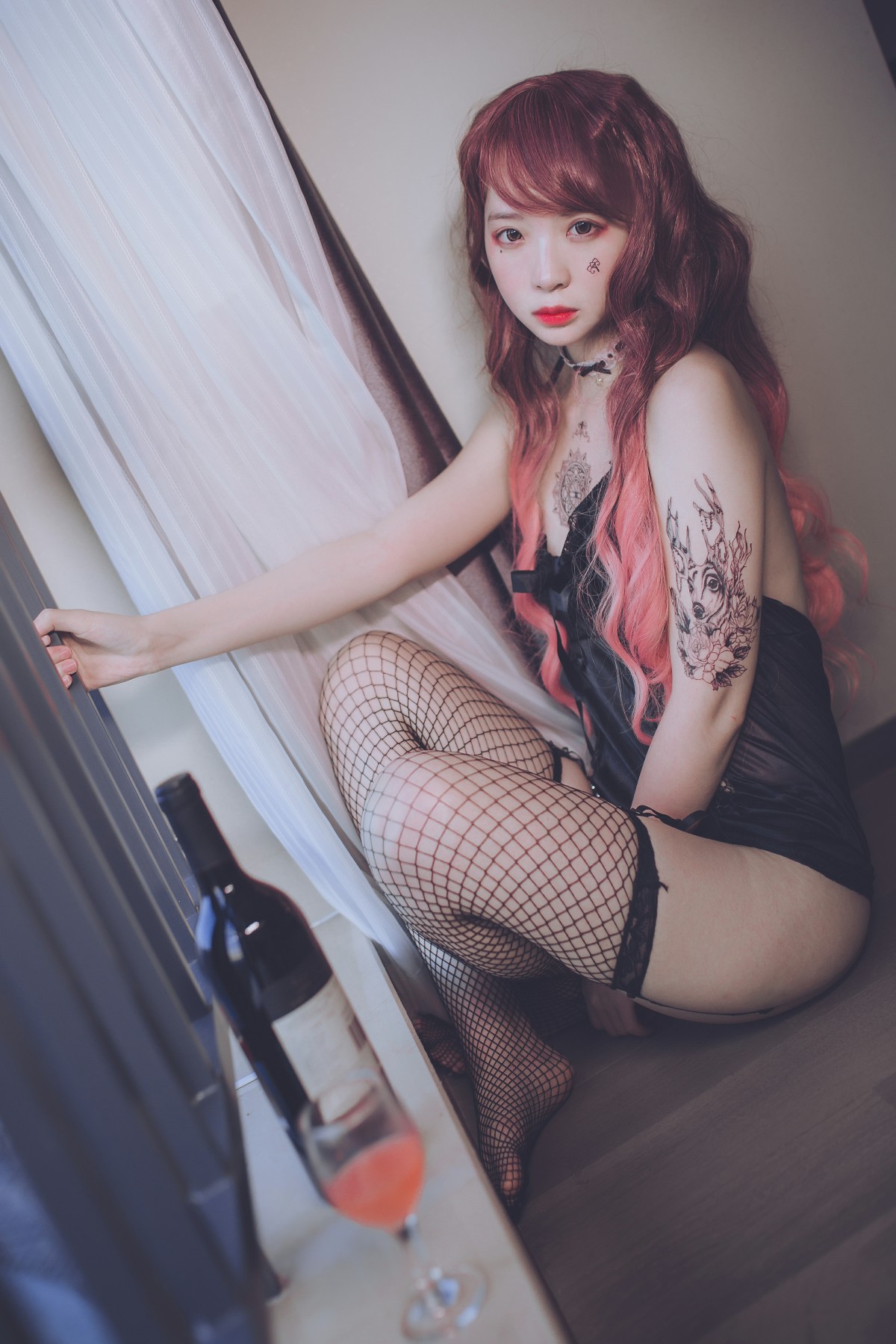 疯猫ss -黑色吊带袜 – COSPLAY
